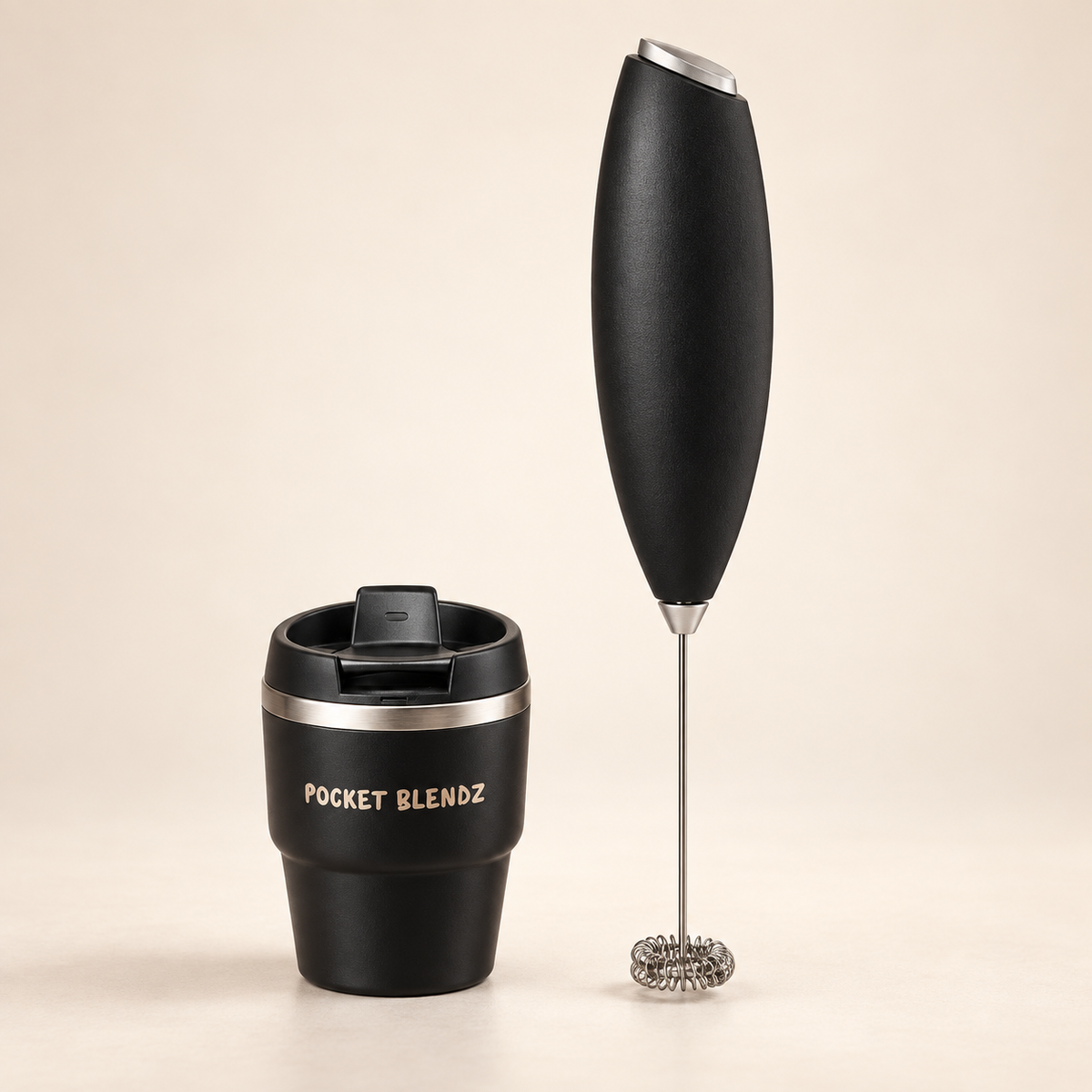 Free 4 oz tumbler and black frother with first 30-day subscription order only. Not included with one-time purchases.