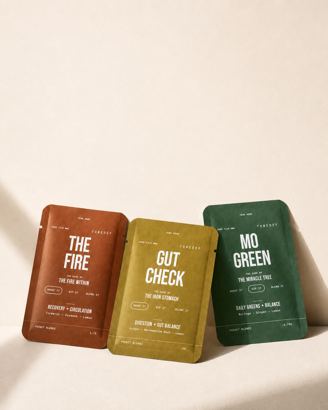 Blendz Sample Kit – Try All 3 Wellness Shots (5-Pack)