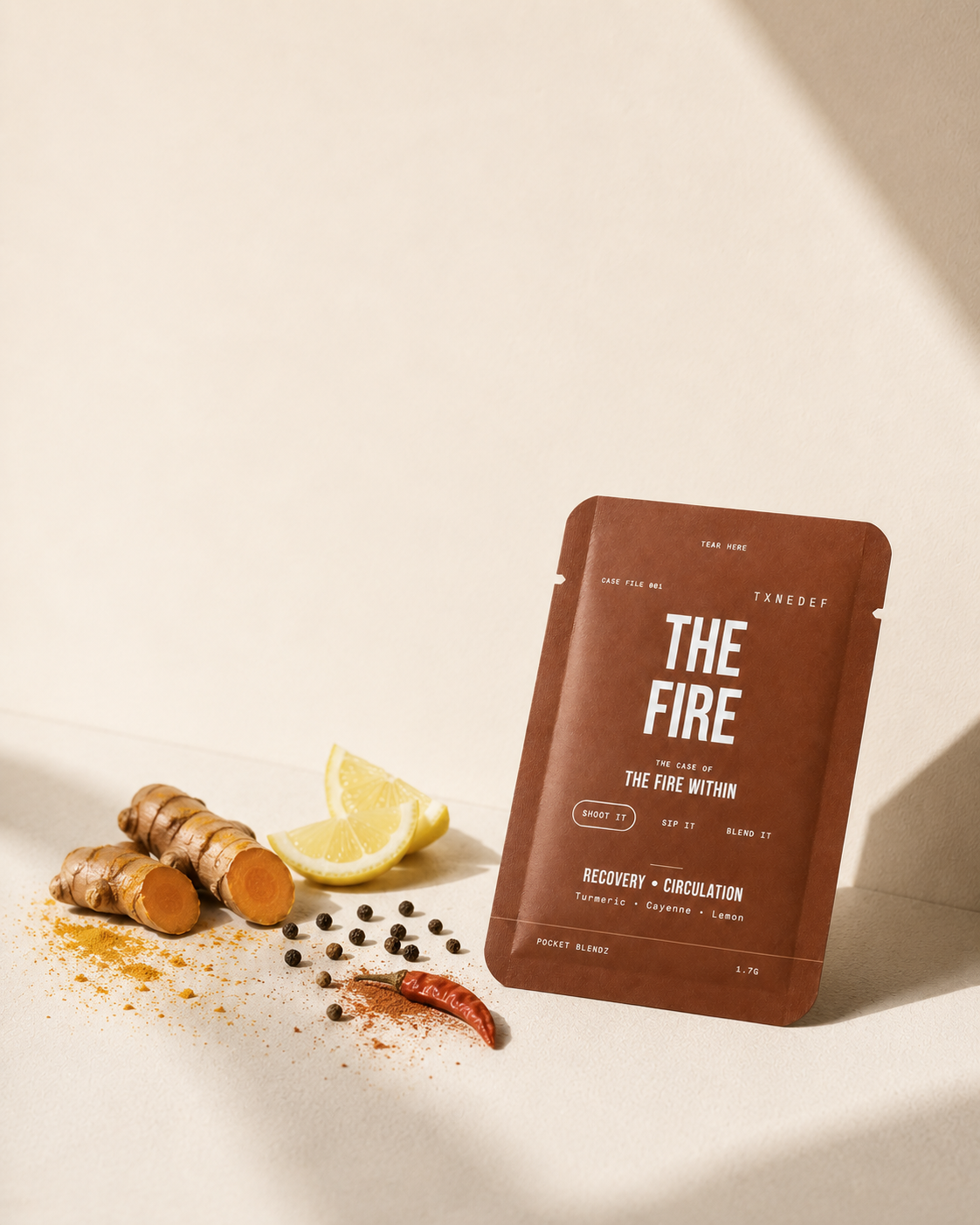 THE FIRE – How Spicy Is The Fire? Recovery and circulation wellness shot.